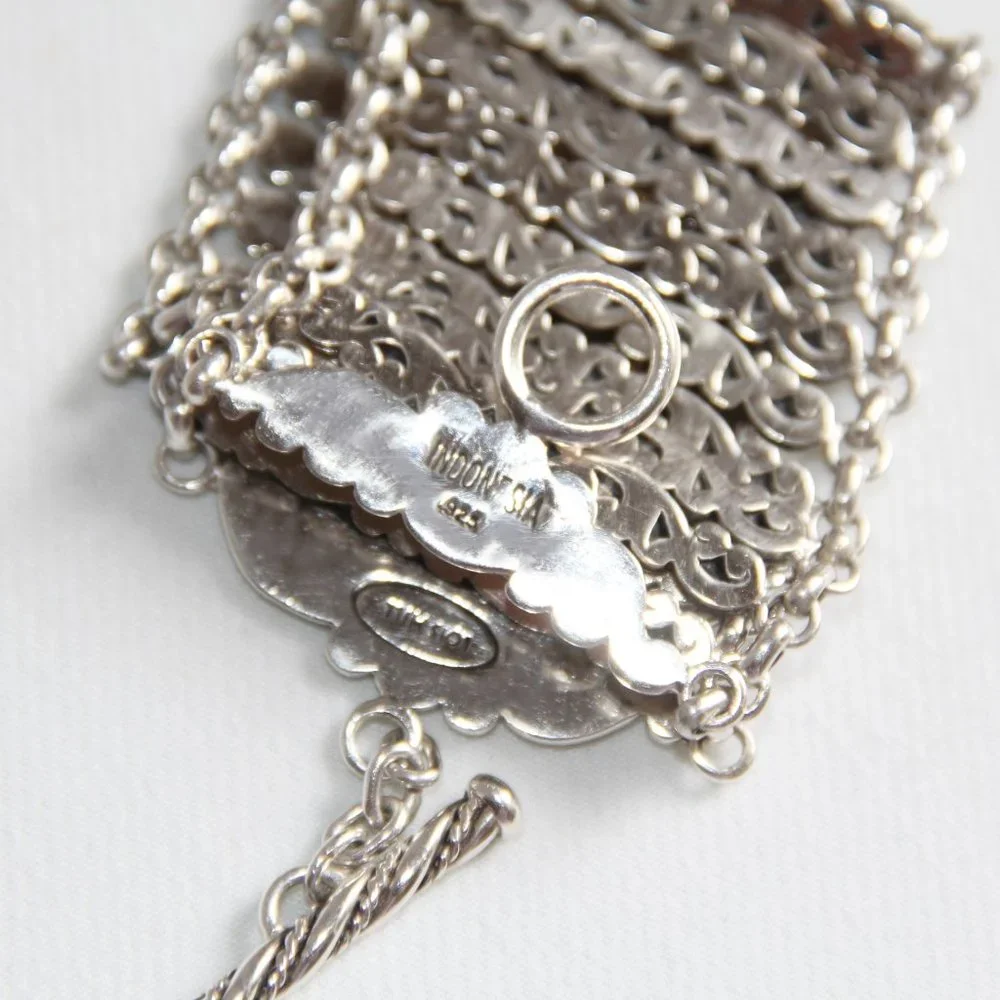 Lois Hill Sterling Silver Scroll Link Bracelet - Picture 2 of 13